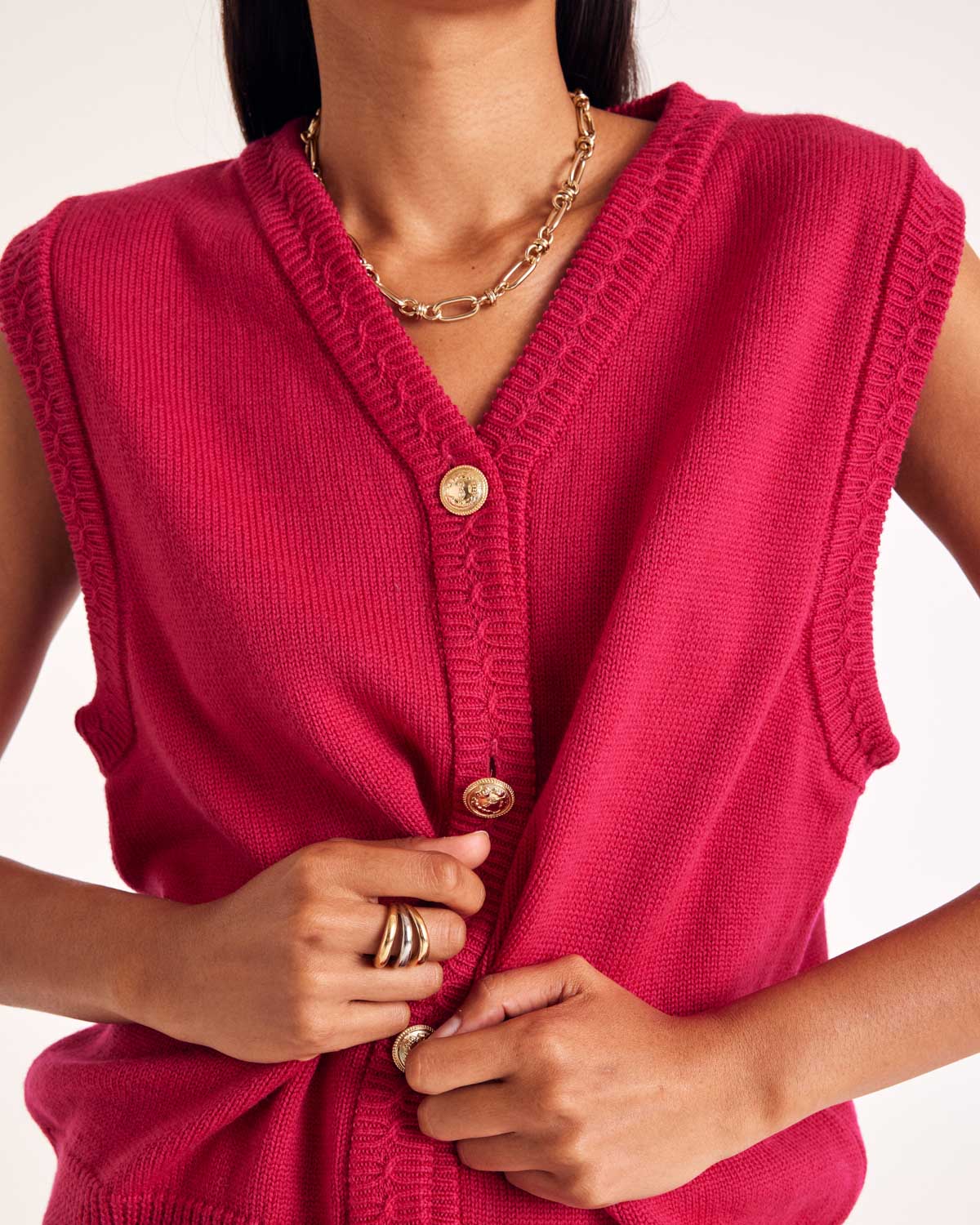 Raspberry pink Constant vest