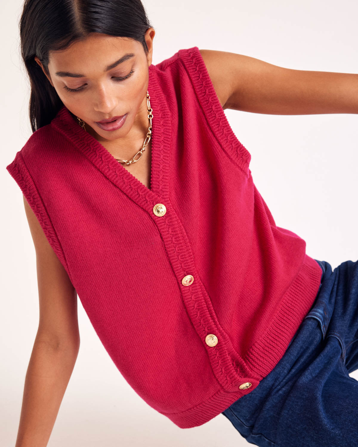 Raspberry pink Constant vest