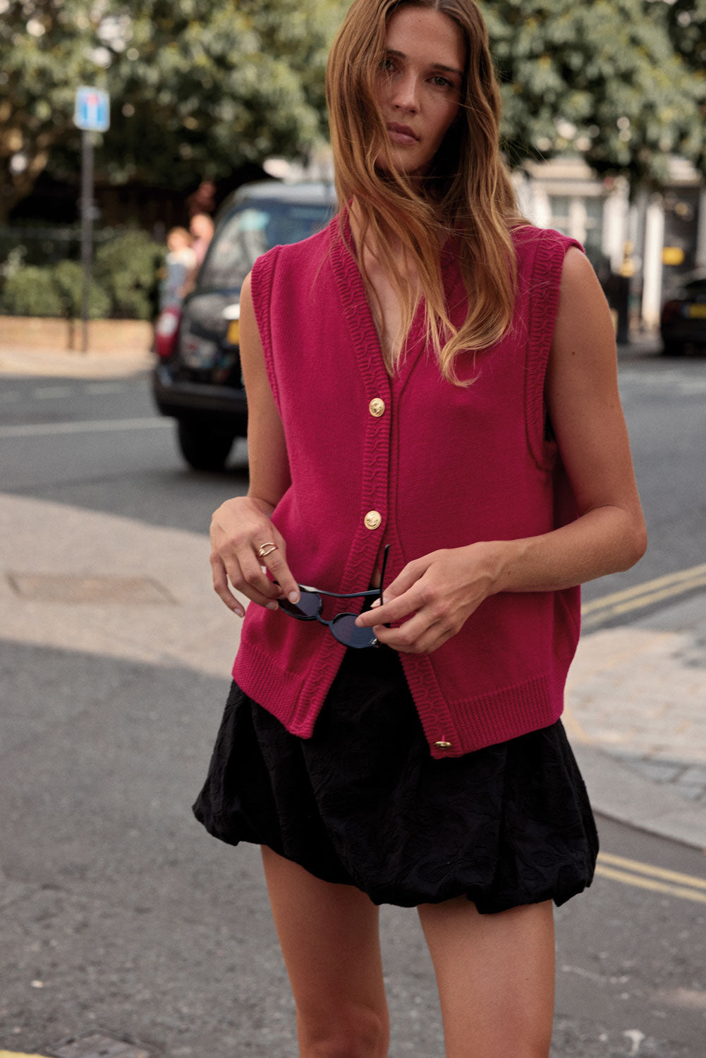 Raspberry pink Constant vest
