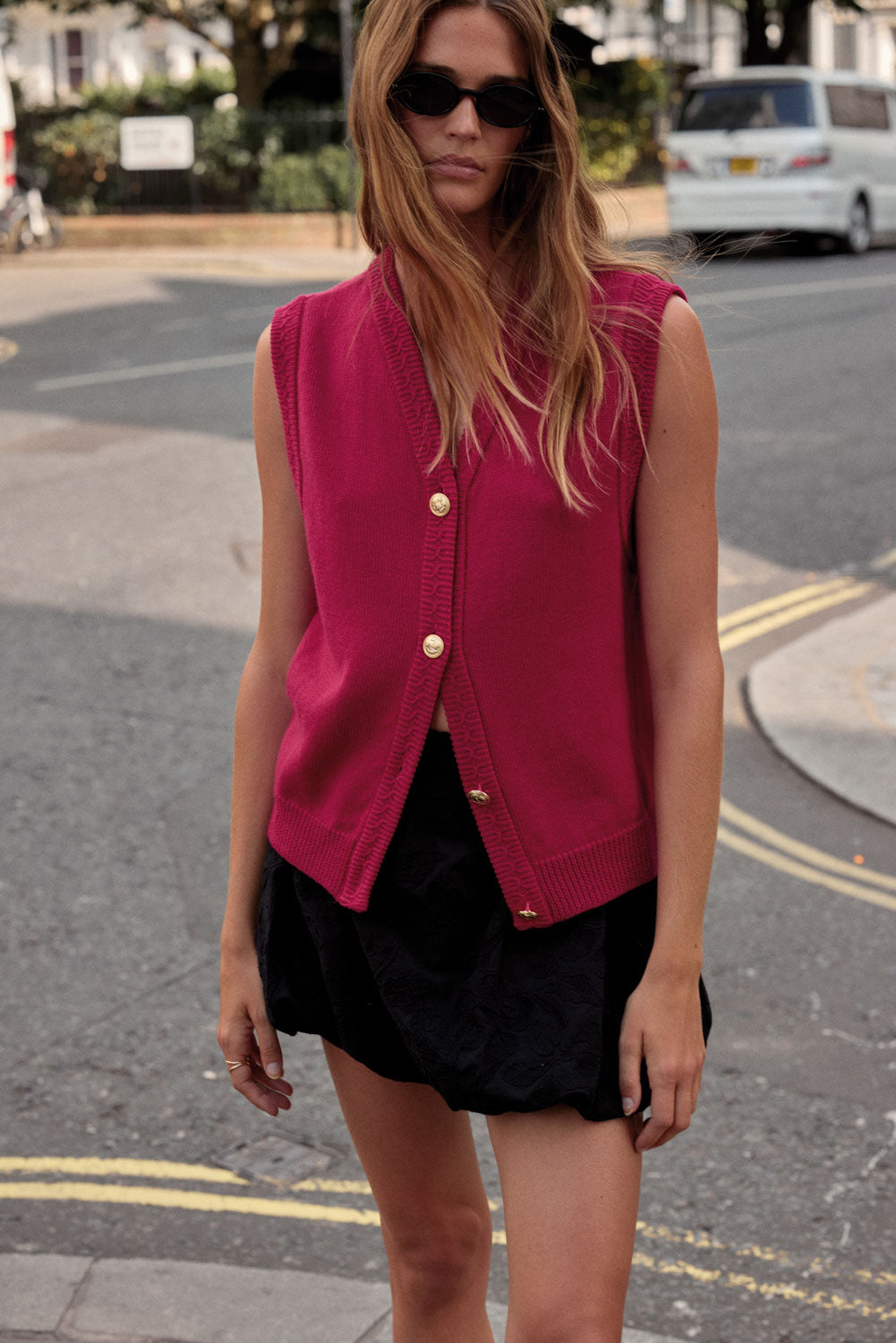 Raspberry pink Constant vest