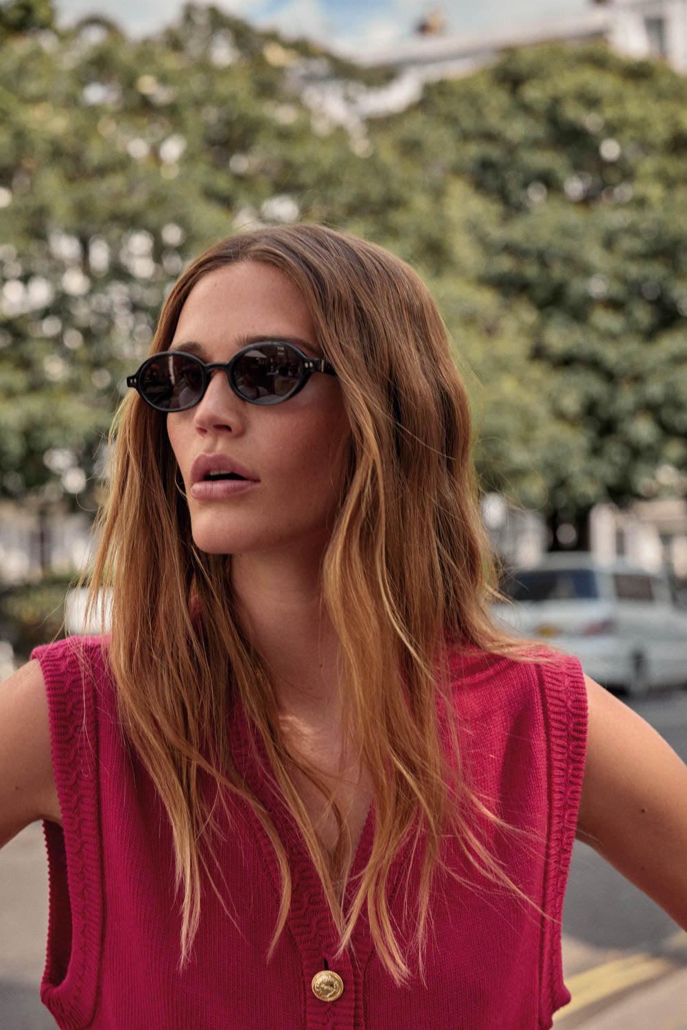 Raspberry pink Constant vest