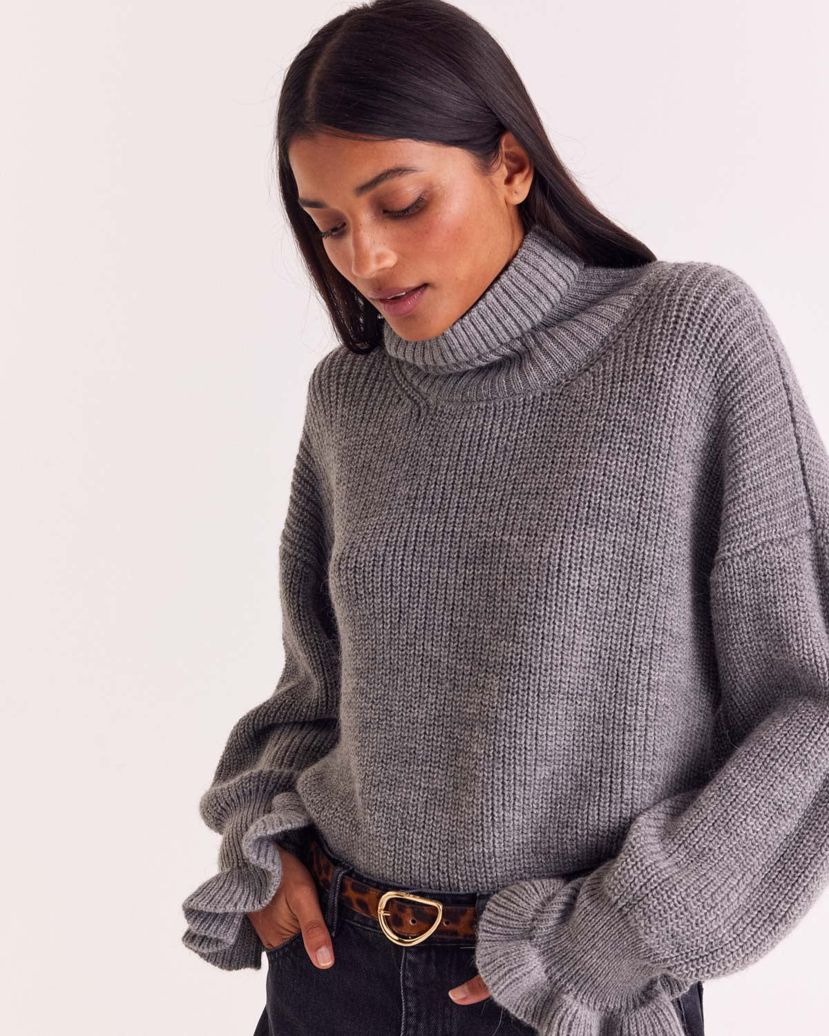 Adam heather gray sweater