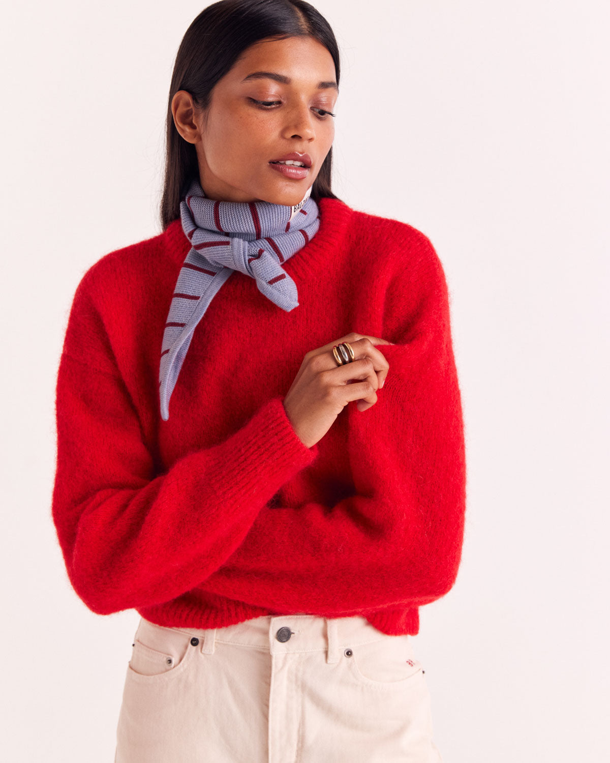 Bright Red Doudou Sweater
