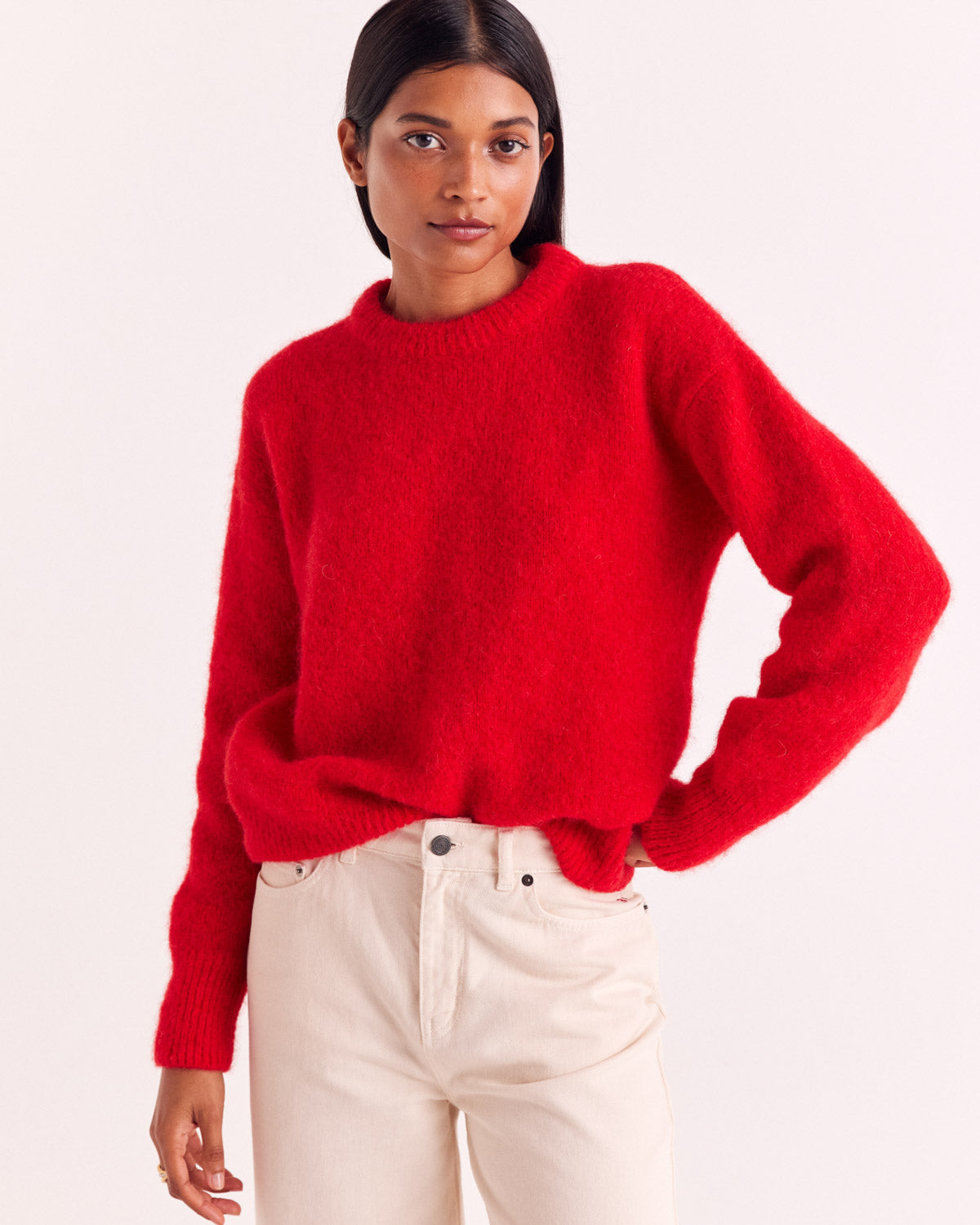 Bright Red Doudou Sweater