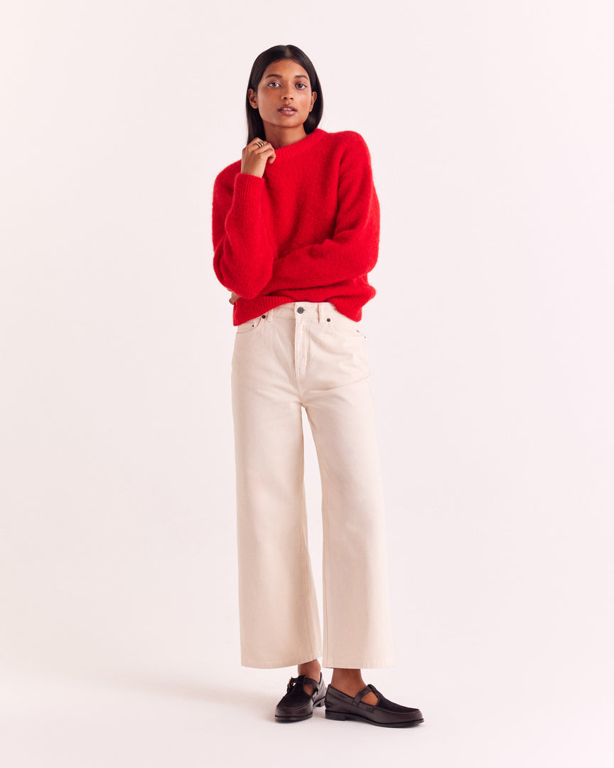 Bright Red Doudou Sweater