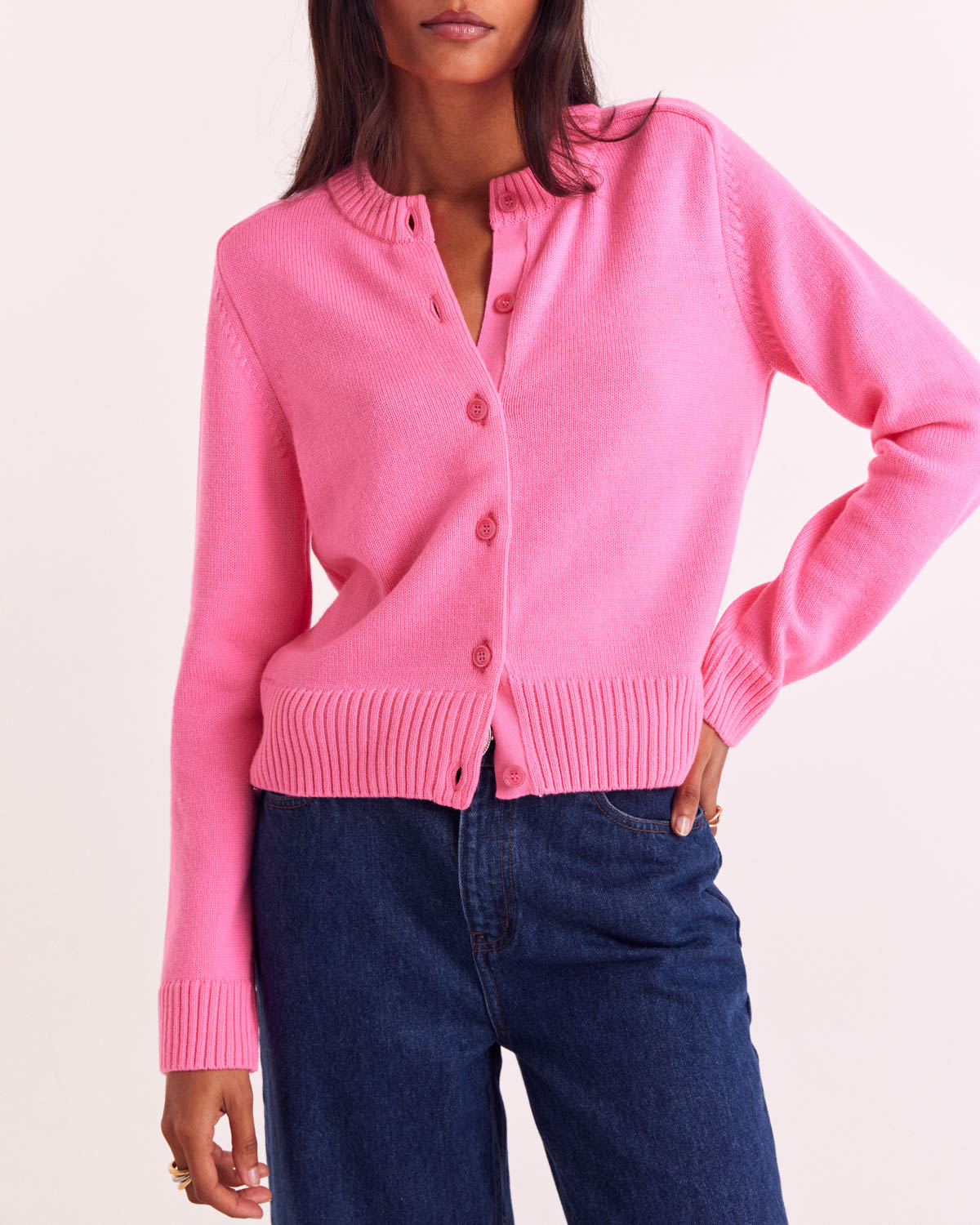 Scott Cardigan Hot Pink
