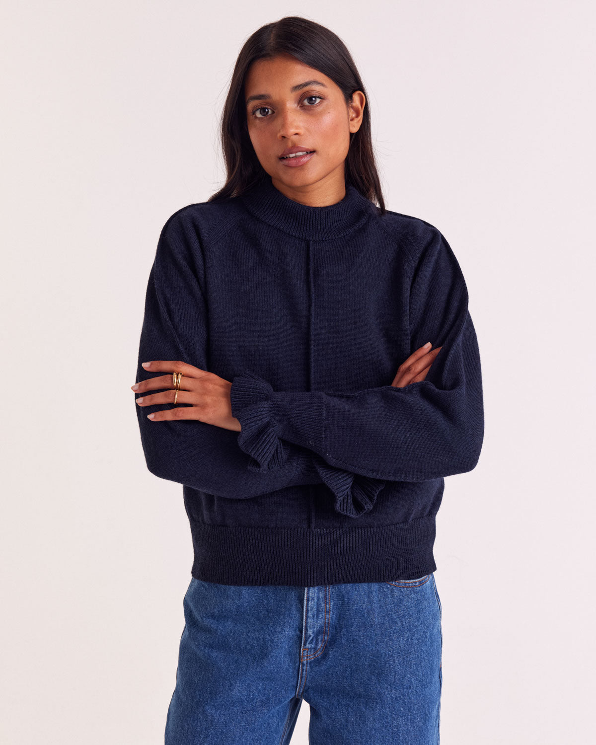 Navy blue Solène sweater
