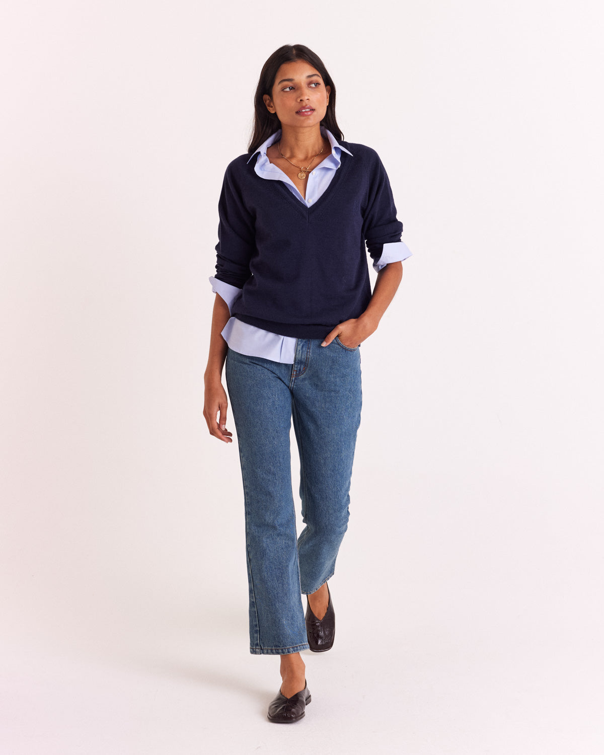 Victoria navy blue sweater