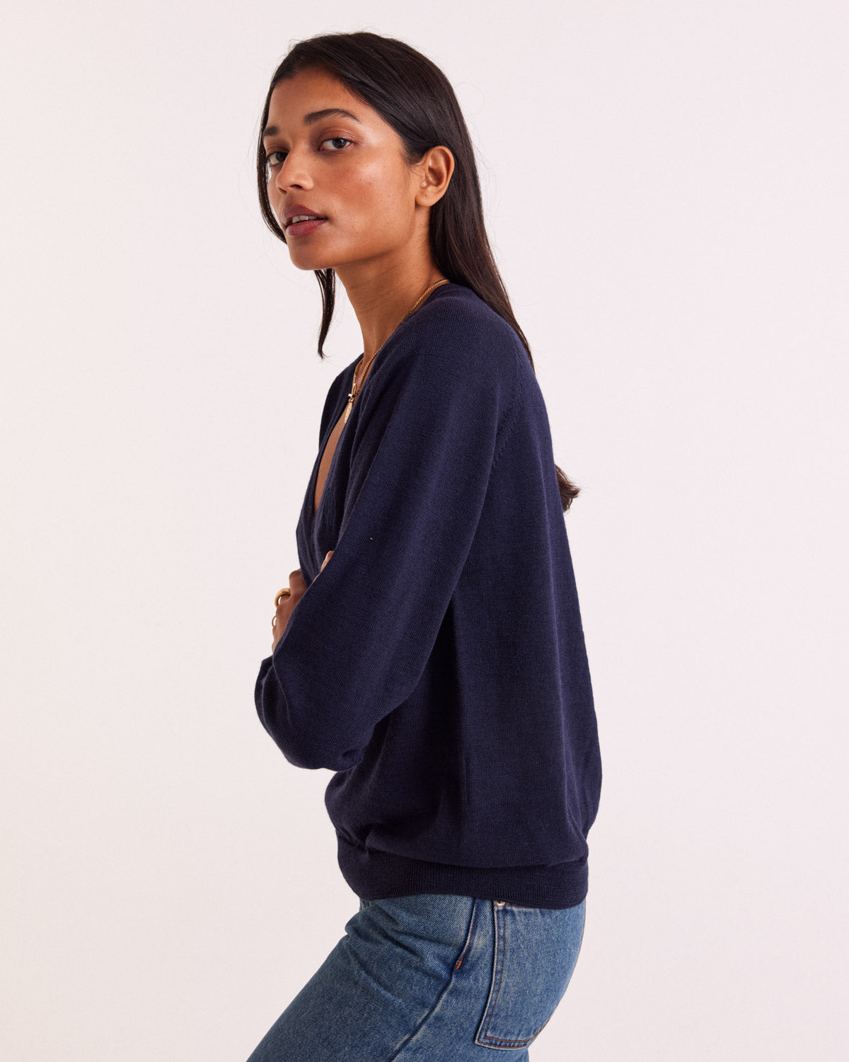 Victoria navy blue sweater