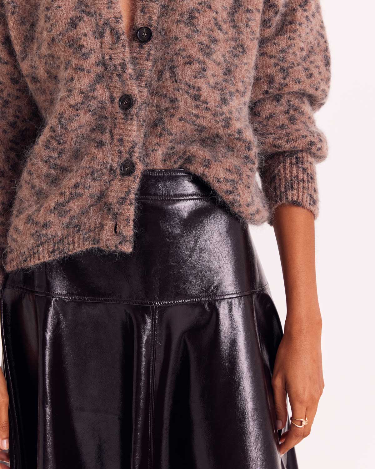 Douceur Cardigan in Sand Cheetah Spot