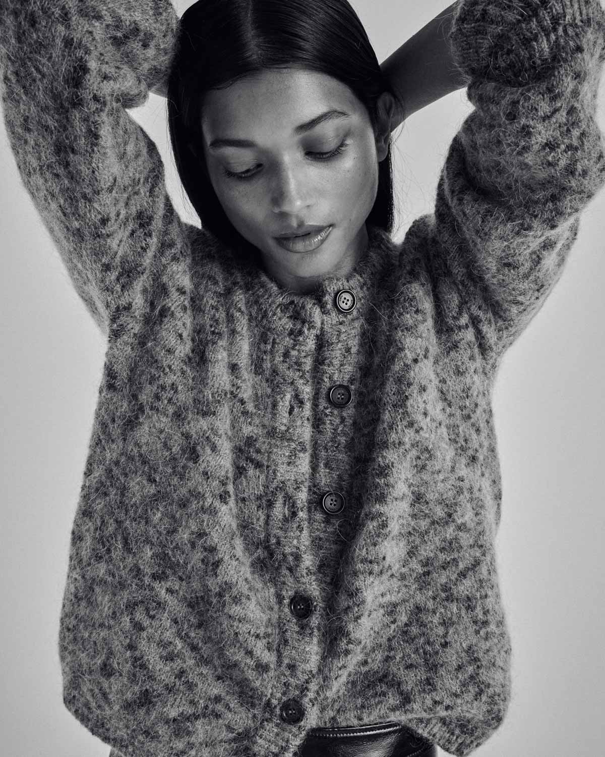 Douceur Cardigan in Sand Cheetah Spot