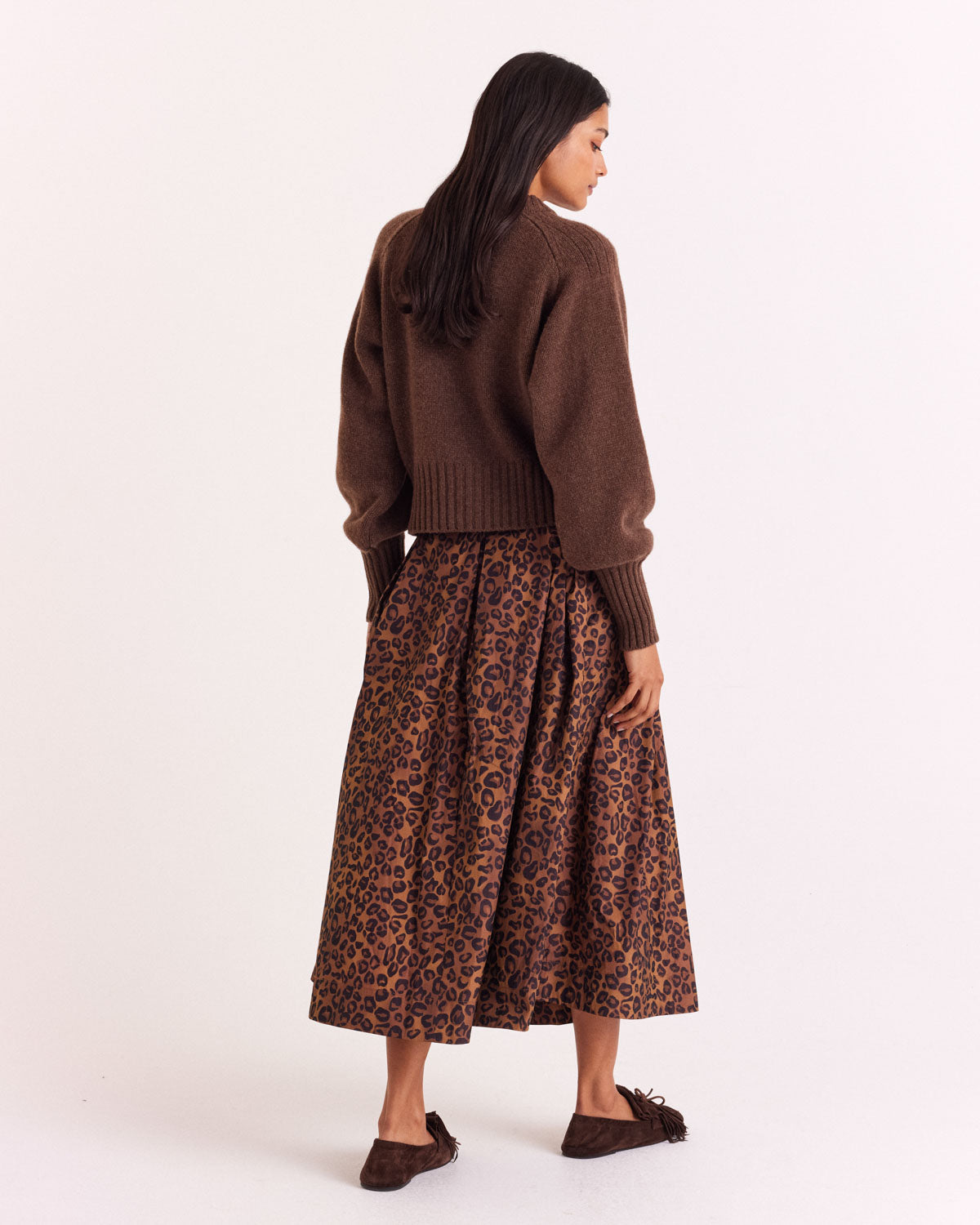 Hilda brown cardigan